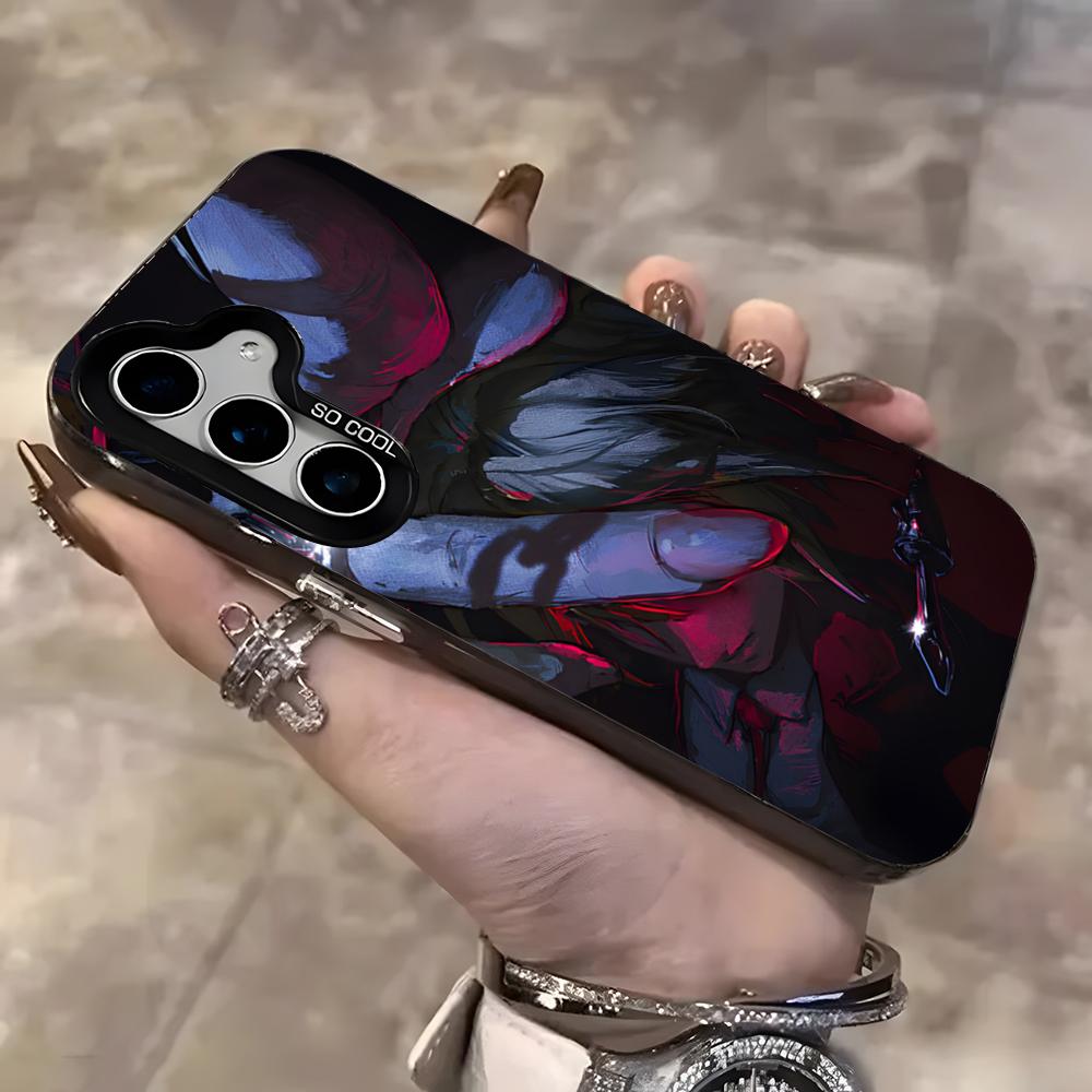 Hunter X Hunter Anime Kurapika Phone Case For Samsung S25 Ultra S23 S22 S21 S20 Ultra Plus S24 Fe A54 A55 Color Silver Cover