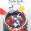 Personal Blender Portable, USB Rechargeable 400ML Mini Blender with 6 Blades, Travel Lid for Smoothie Shake Gym Outdoor