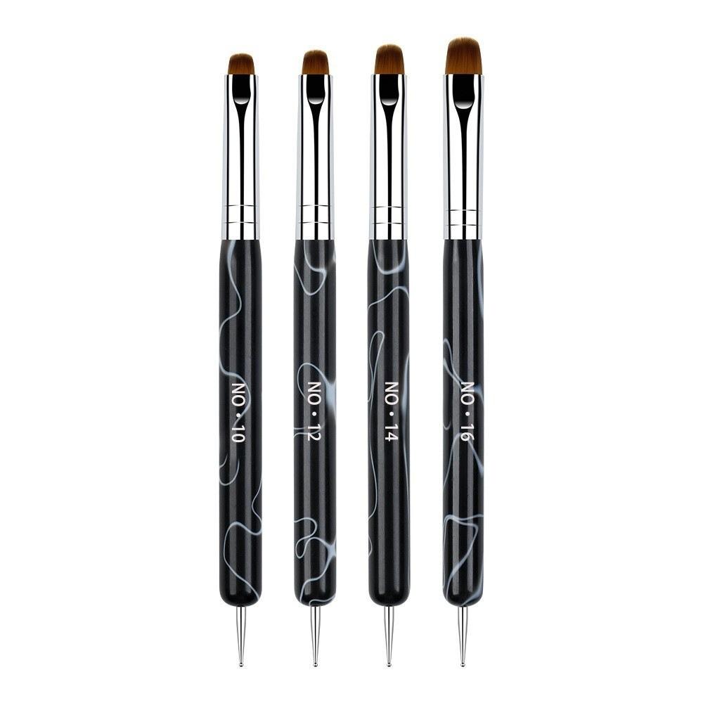 4pcs French Style Nail Art Brush Double Head Nail Art Point Pen Painting Manicure Tool  Manicure Use