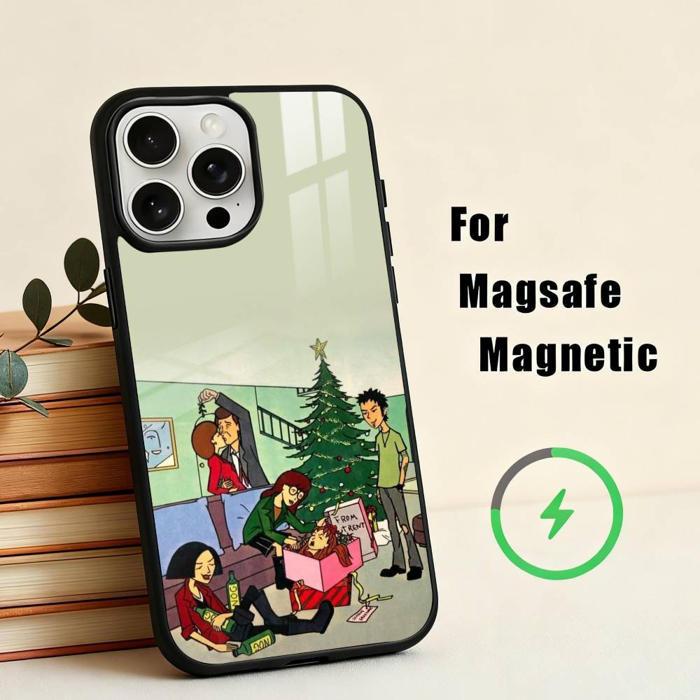 

Daria Cool Girl Fashion Phone Case For iPhone17,16,15,14,13,12,11 Plus,Pro Max Magnetic For Magsafe Wireless Charging iPhone11PROMAX