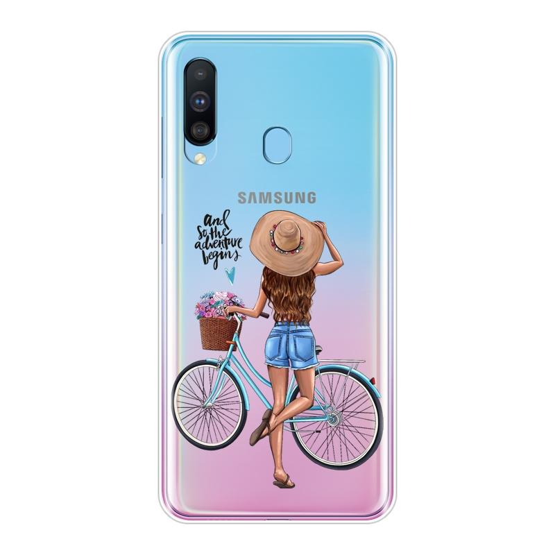 Back Cover For Samsung Galaxy M40 M30 M20 M10 Black Girl Girly Silicone Soft Phone Case For Samsung Galaxy M10 M20 M30 M40 Case