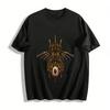 Steampunk Mechanical Scarab Print Trendy Casual Short Sleeve T-Shirt Pure Cotton T-shirt