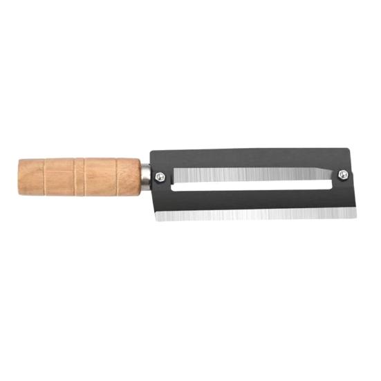 Sugar Cane Peeler High Carbon Steel Blade Fruit Peeler with Wooden Handle Easy to Remove And Sharpen Peeler for Sugarcane Pineapple Celery Pumpkin S