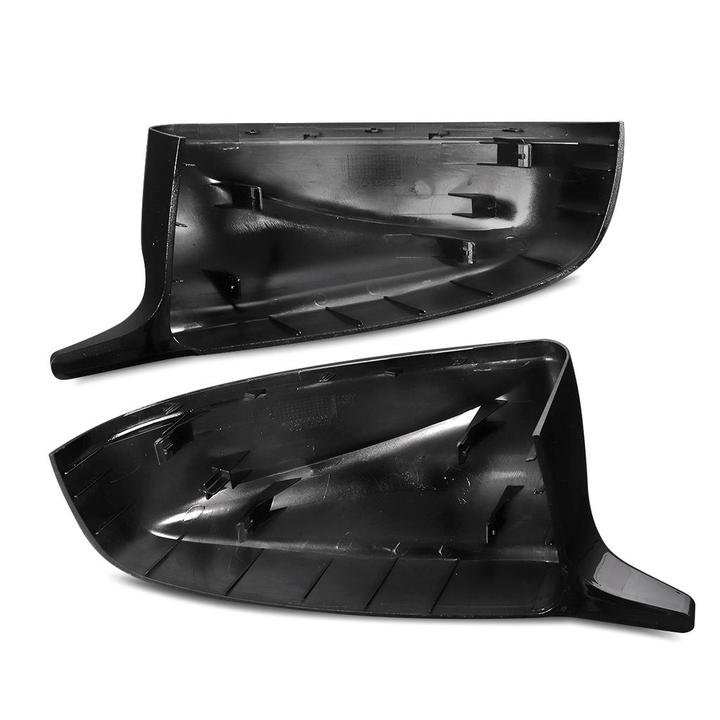 Gloss Black M Style Side Mirror Cover Cap Pair For BMW X5 E70 X6 E71 2007-2013 QCYZR1