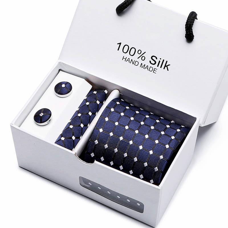 Gift Box Five-Piece Tie Men'S Formal Wear Business Casual Wedding Groom Bow Tie Square Scarf