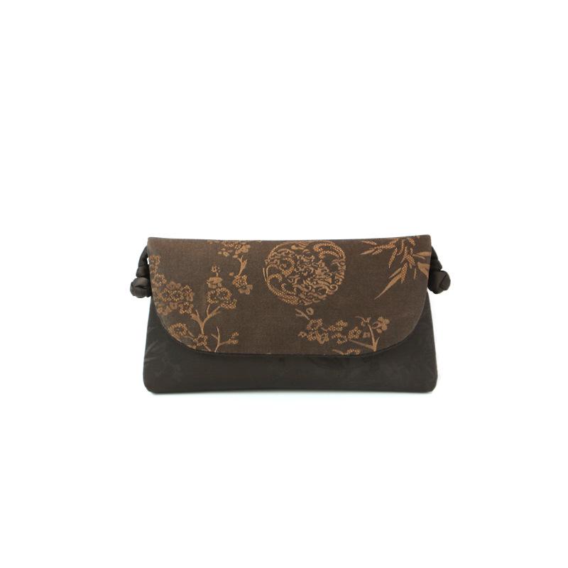 Xiangyunsha Crossbody Bag: New Chinese Style Mulberry Silk and Song Brocade Phone and Shoulder Bag