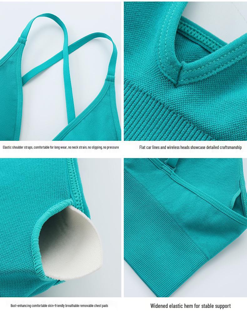 New Style Deep V Triangle Cup Sexy Bra with Adjustable Straps for Women – Beautiful Back Yoga Underwear