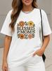 Blessed Mom Floral T-Shirt Inspired Mother's Day Gift Tee Boho Flower Print
