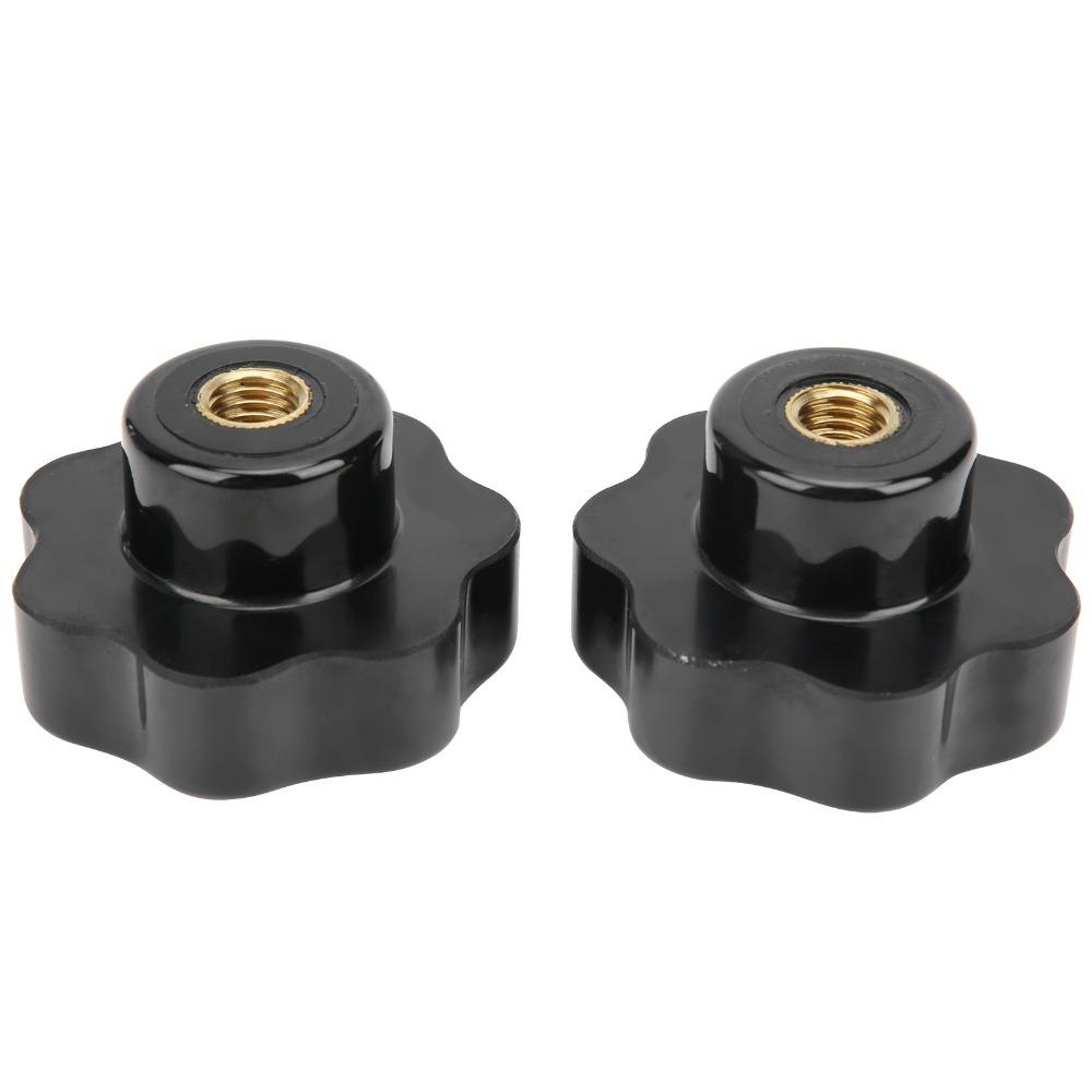 2pcs Industrial Clamping Knob Practical Threaded Hand Knobs Female Thread Knob Replacement Handle