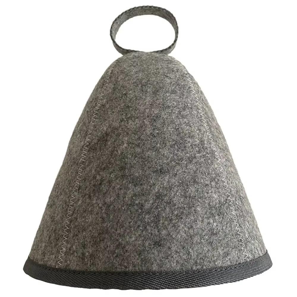Thickened Sauna Cap Felt Steam Room Cap Gifts Felt Sauna Cap  Bathroom Accessories