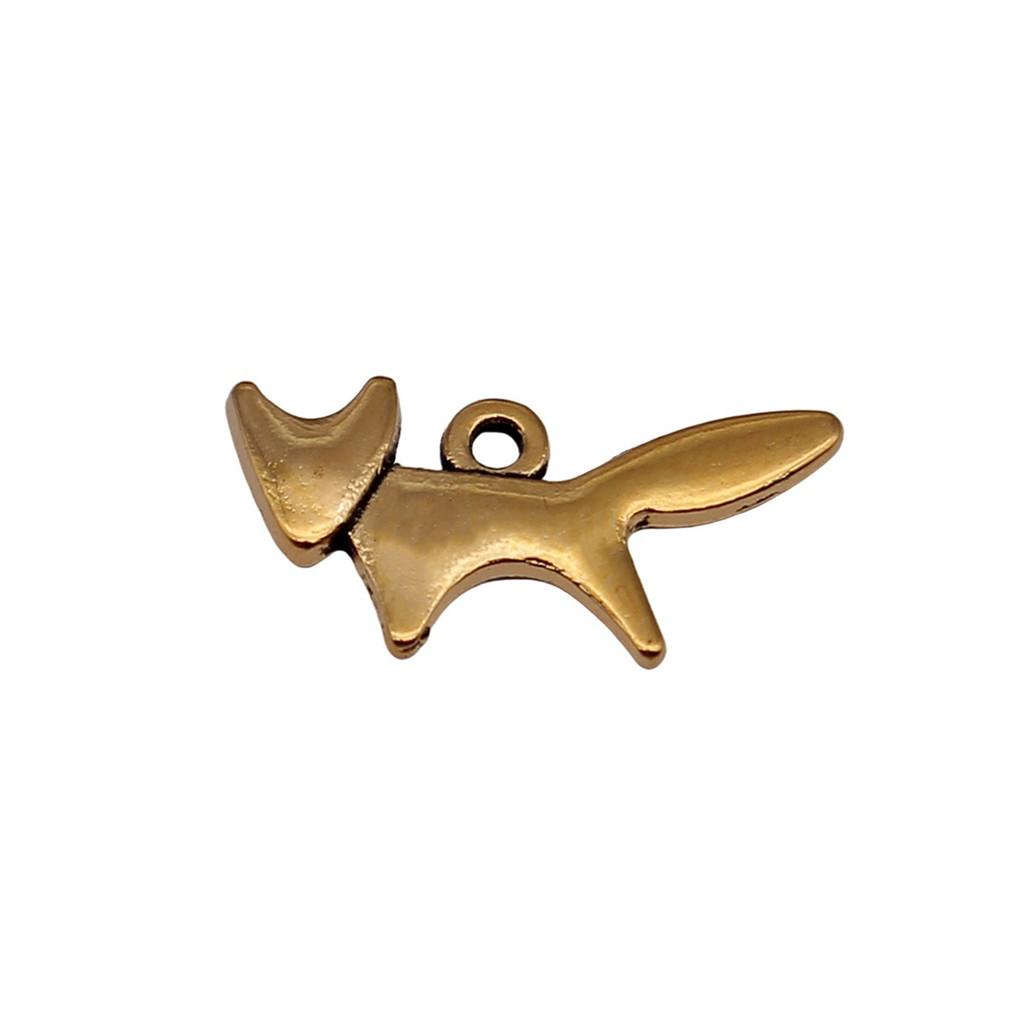 Retro Leopard Charms Metal Animal Pendants For Jewelry Making Handmade Supplies