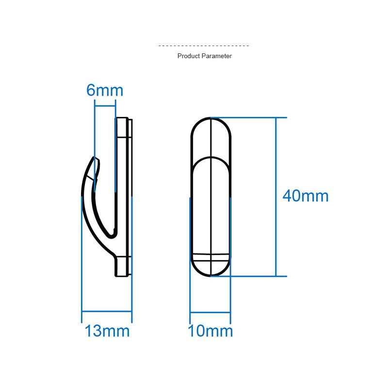 16pcs Car Glue Hooks Clips Mini Small Holder Self-Adhesive Durable Bags Vehicle Hidden Headrest Hanger Clips Car Accessories
