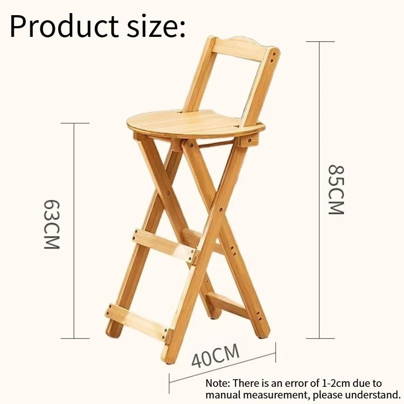 Fashionable Simple Folding Bar Chair,high Cabinet Stool with Backrest,high-end Home Living Room Chair,office,coffee Shop Chair