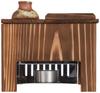 Yamako Yakisugi Tofu Set (for One Person) *Includes Tofu Scoop, Soup Bowl, and Tofu Tray, Approximately 19.2 X 14.8 X H16.7 Cm