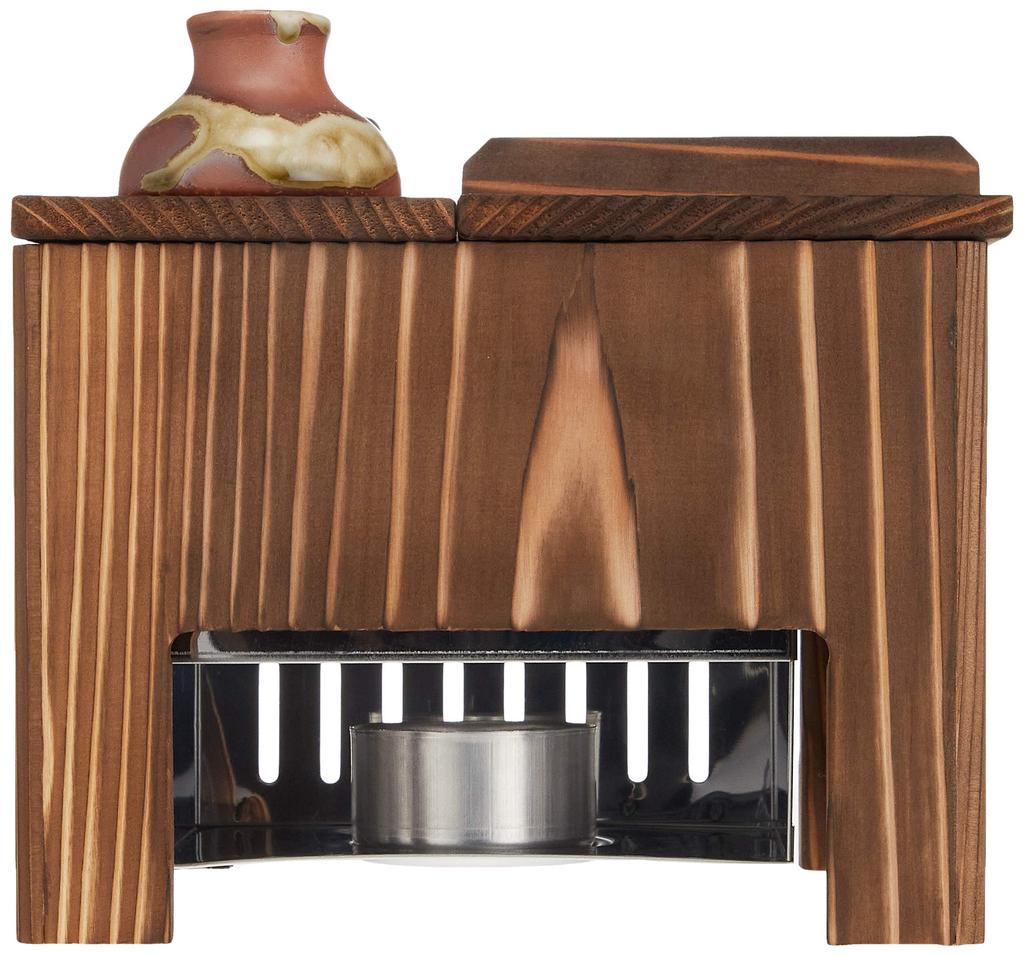 Yamako Yakisugi Tofu Set (for One Person) *Includes Tofu Scoop, Soup Bowl, and Tofu Tray, Approximately 19.2 X 14.8 X H16.7 Cm