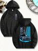 New Stylish MenS Hoodie Designed Like a Cool Sports Car Perfect for Casual Wear with a Drawstring Hood Front Kangaroo Pocket