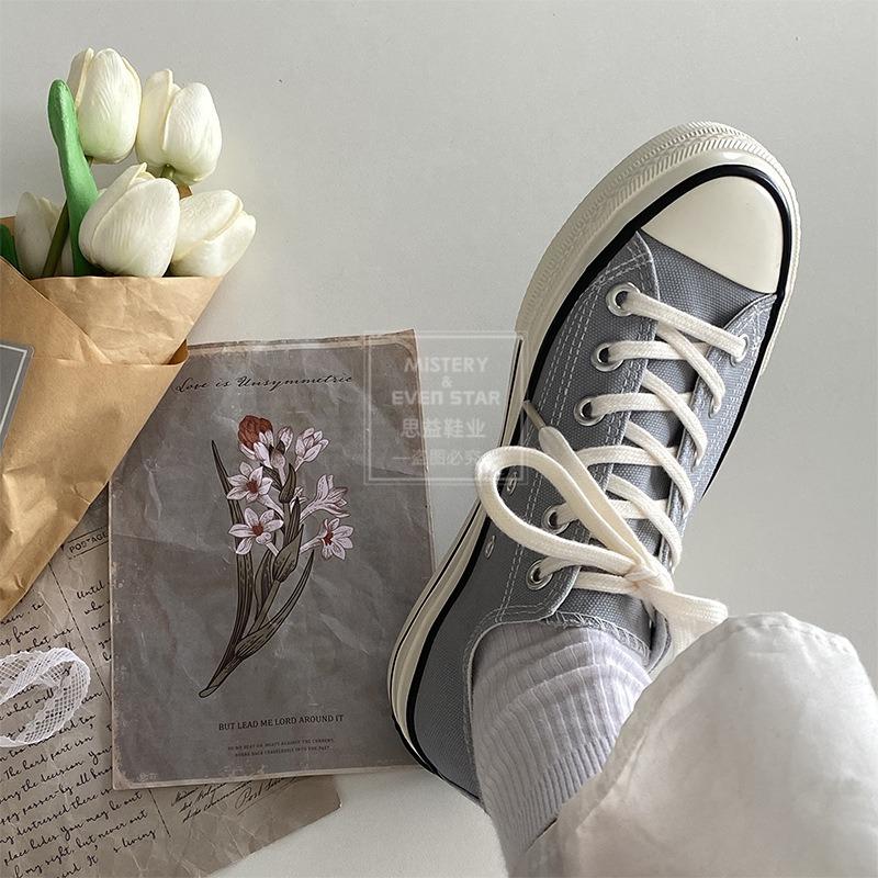 Smoke Ash Canvas Shoes Student Women's Shoes 18