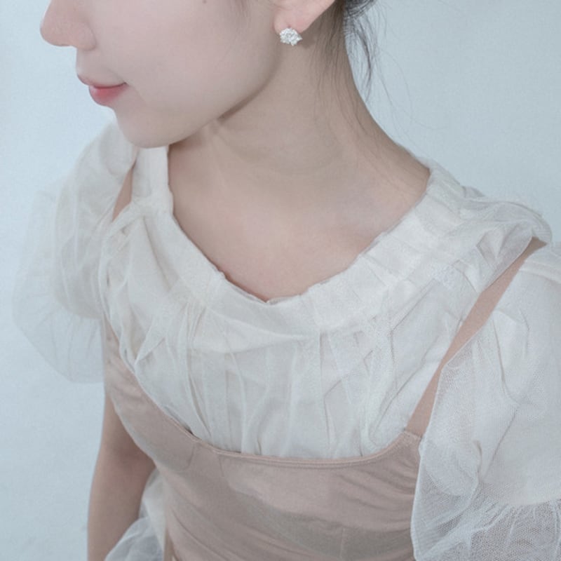 Mouvebament Snow White Earring_Silver 925