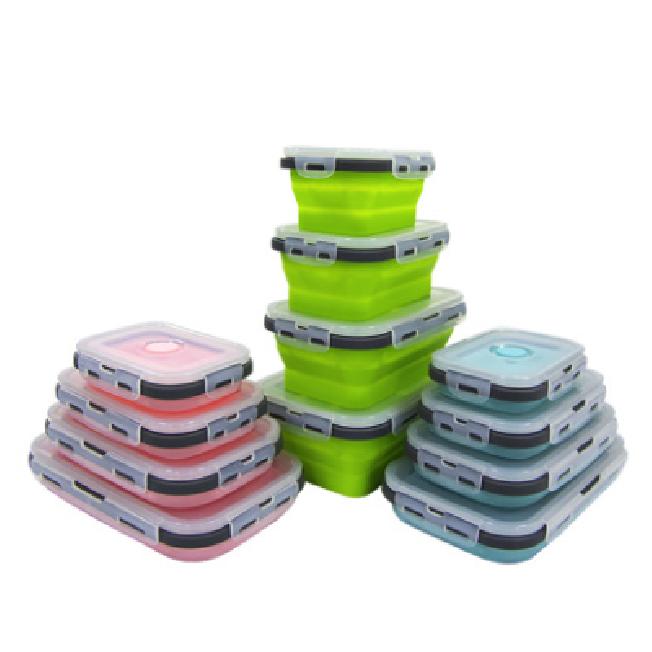 Folding lunch box