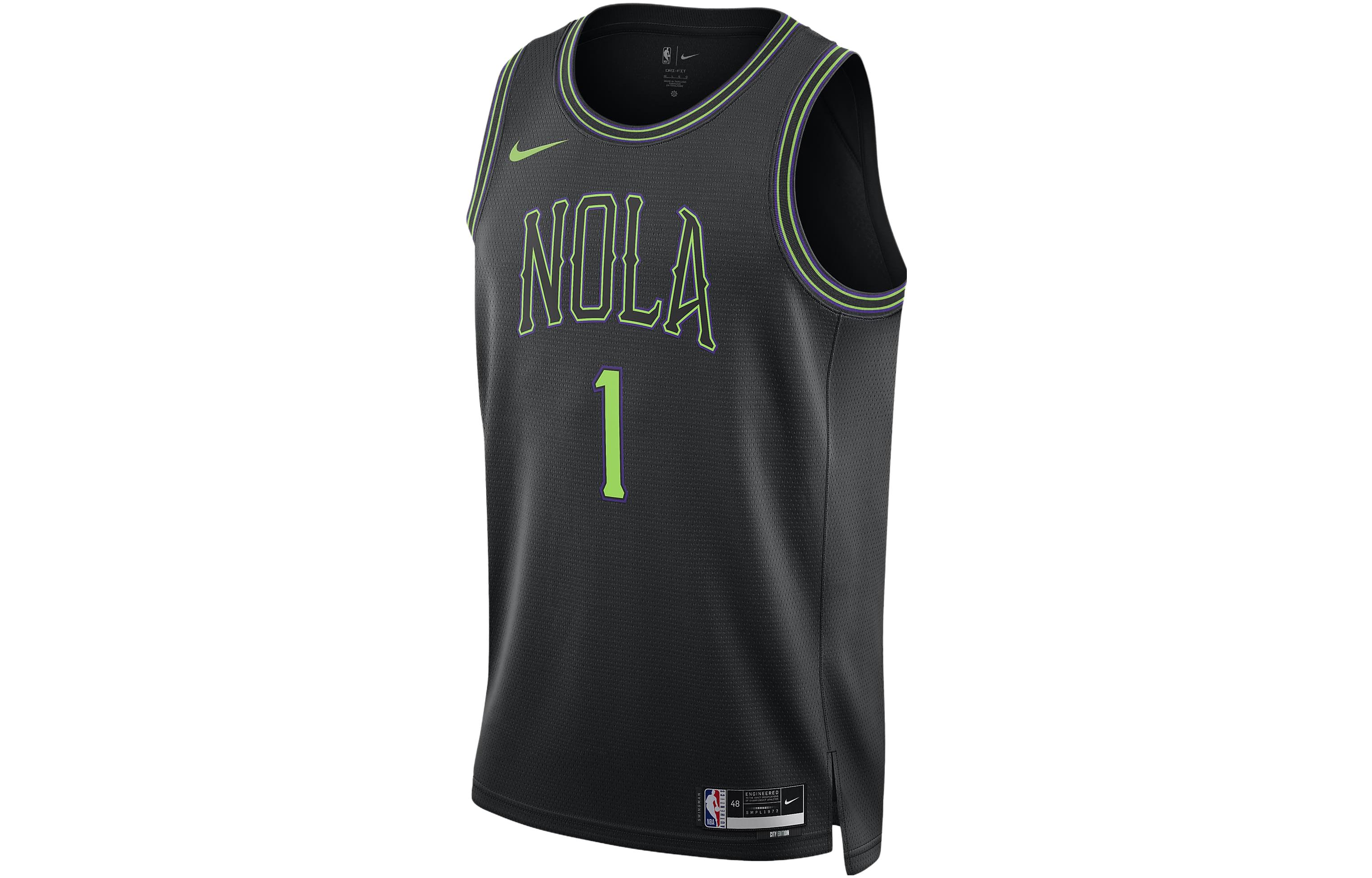 Мужская майка Nike Dri FIT NBA Swingman Zion Williamson New Orleans Pelican City Edition 2023/24 DX8511-012 L