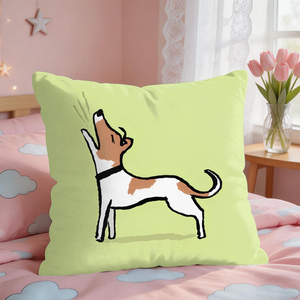 Aesthetic Art JJeanJullien Cushion Cover Square Short Plush Pillow Case Living Room Sofa Home Decor Funda X