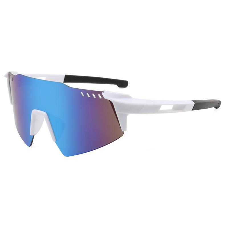 Cross Border New Bicycle Riding Glasses Ultra Light European American Outdoor Sports Sunglasses Frameless Running Colorful