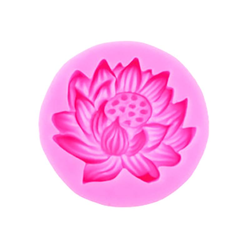 

Форма для украшения торта в виде свечи из силикона в форме лотоса, большая, средняя и маленькая, с семенами лотоса, шоколадной помадкой 5.6*1.4