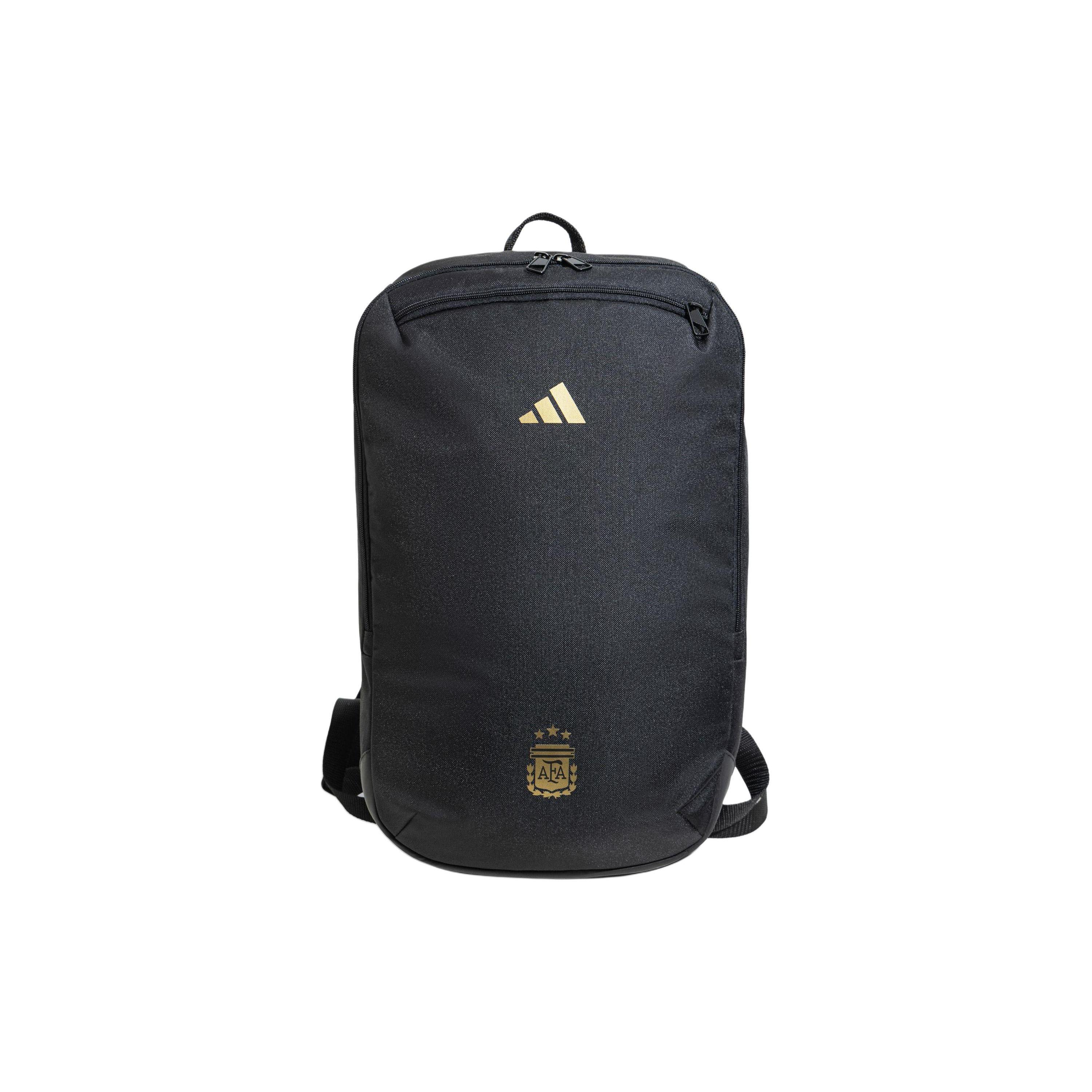 

Adidas Casual Sports Logo Print Polyester Backpack Medium Unisex Backpack Black Deep-Football-Gold IS0544 Black & Deep Football Gold,Medium