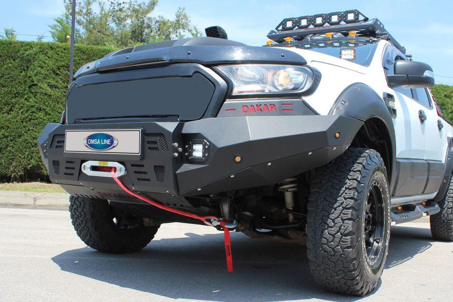 Front Bumper with Crankcase Protection Dakar (2015-2025) for Ford Ranger