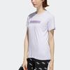 Adidas W Boxed T Letter Sports Casual Training Short Sleeve T-Shirt Women Tops Purple FM6168