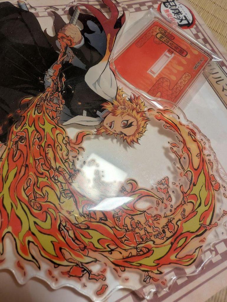 [USED] Demon Slayer: Kimetsu no Yaiba - Kyojuro Rengoku, Tanjiro Kamado, Zenitsu Agatsuma, Inosuke Hashibira Acrylic Stand