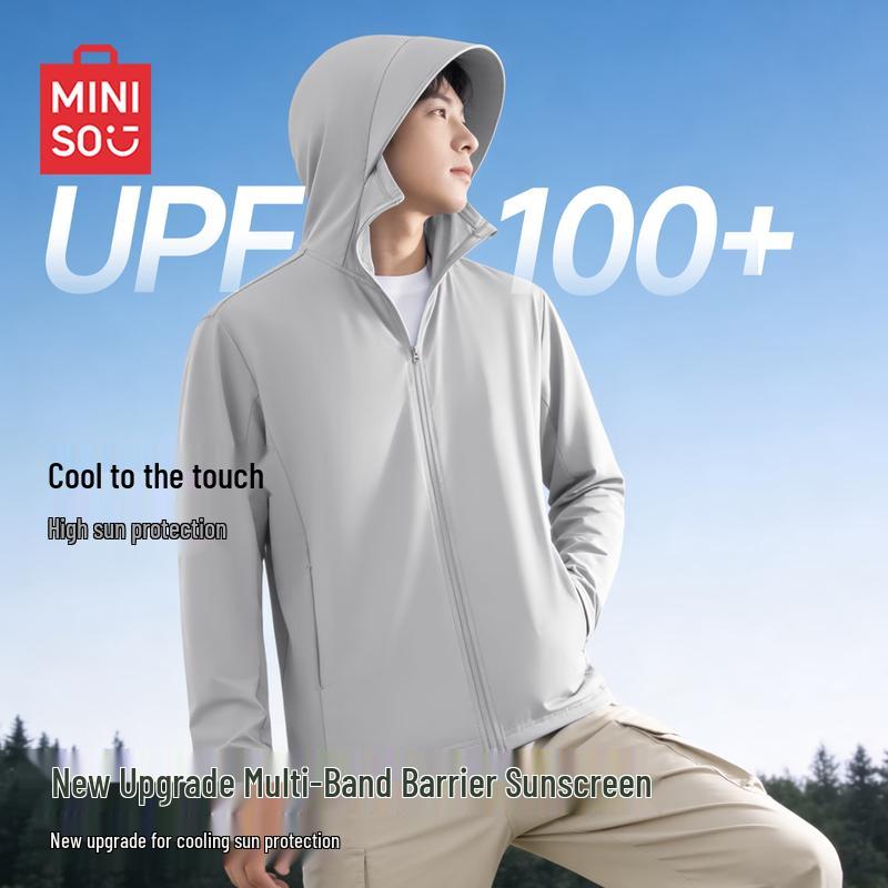 

MINISO Men s Ice Silk UPF100+ Sun Protection Hoodie XL
