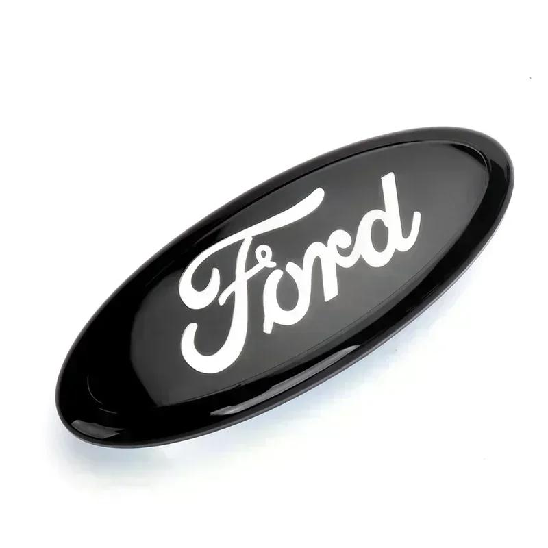 7/9 Inch ABS Car Body Front Rear Logo Emblem Stickers For Ford Edge Mondeo Kuga Ecosport Fiesta Focus Escape Ranger Fusion CVW1