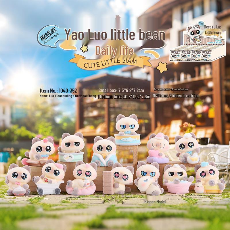 Creative Cute Cartoon Cat Emotion Blind Box Resin Desk Figurine Gift