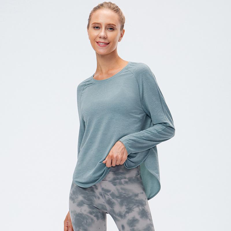 Women's Slimming Long Sleeve Quick-Dry Yoga Shirt for Running & Training