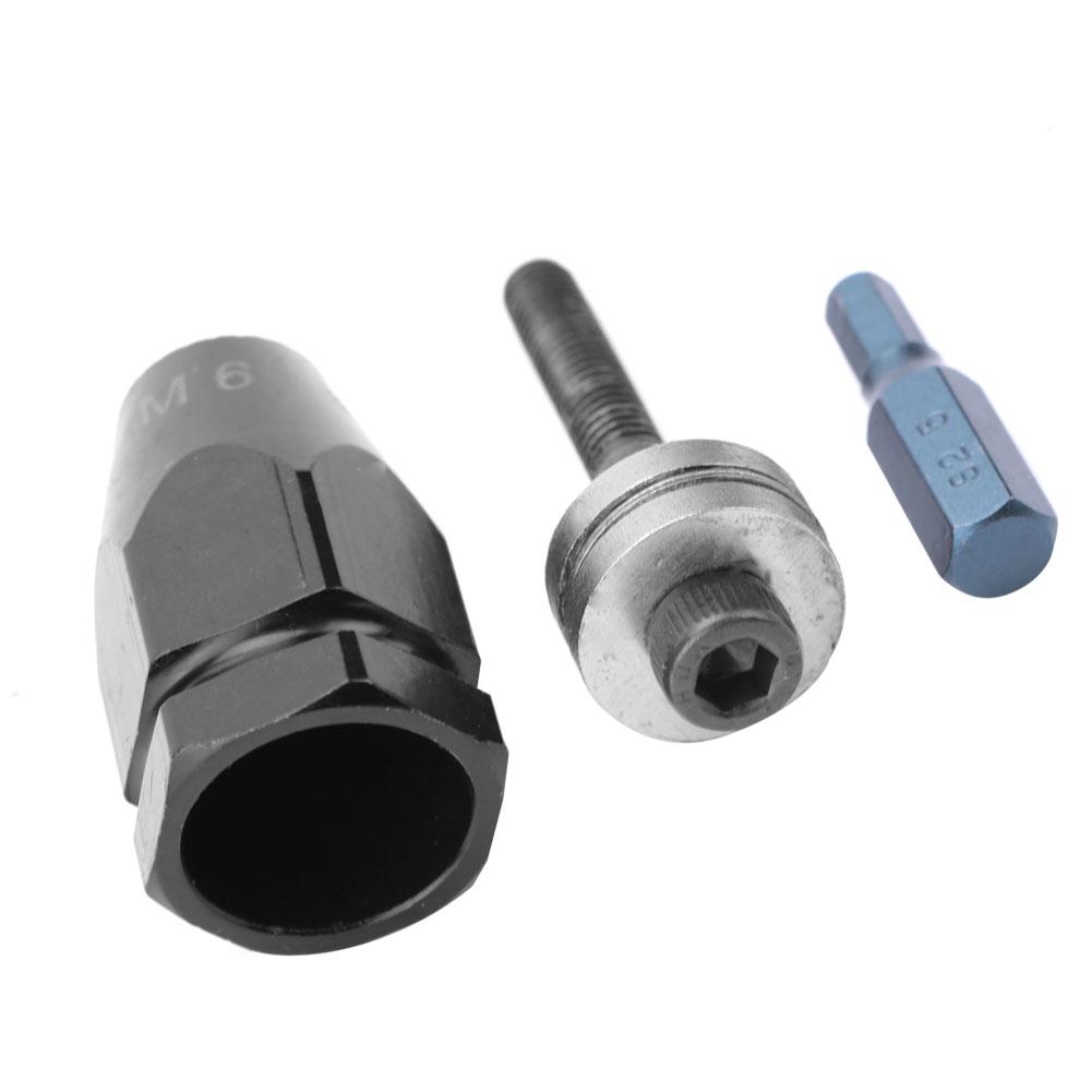 

Пневматичний Пул Сетер Повітряний Заклепувальник Гайковий Заклепувальник Головка для Заклепок-Гайок (M6 Шестигранний прямий хвостовик)