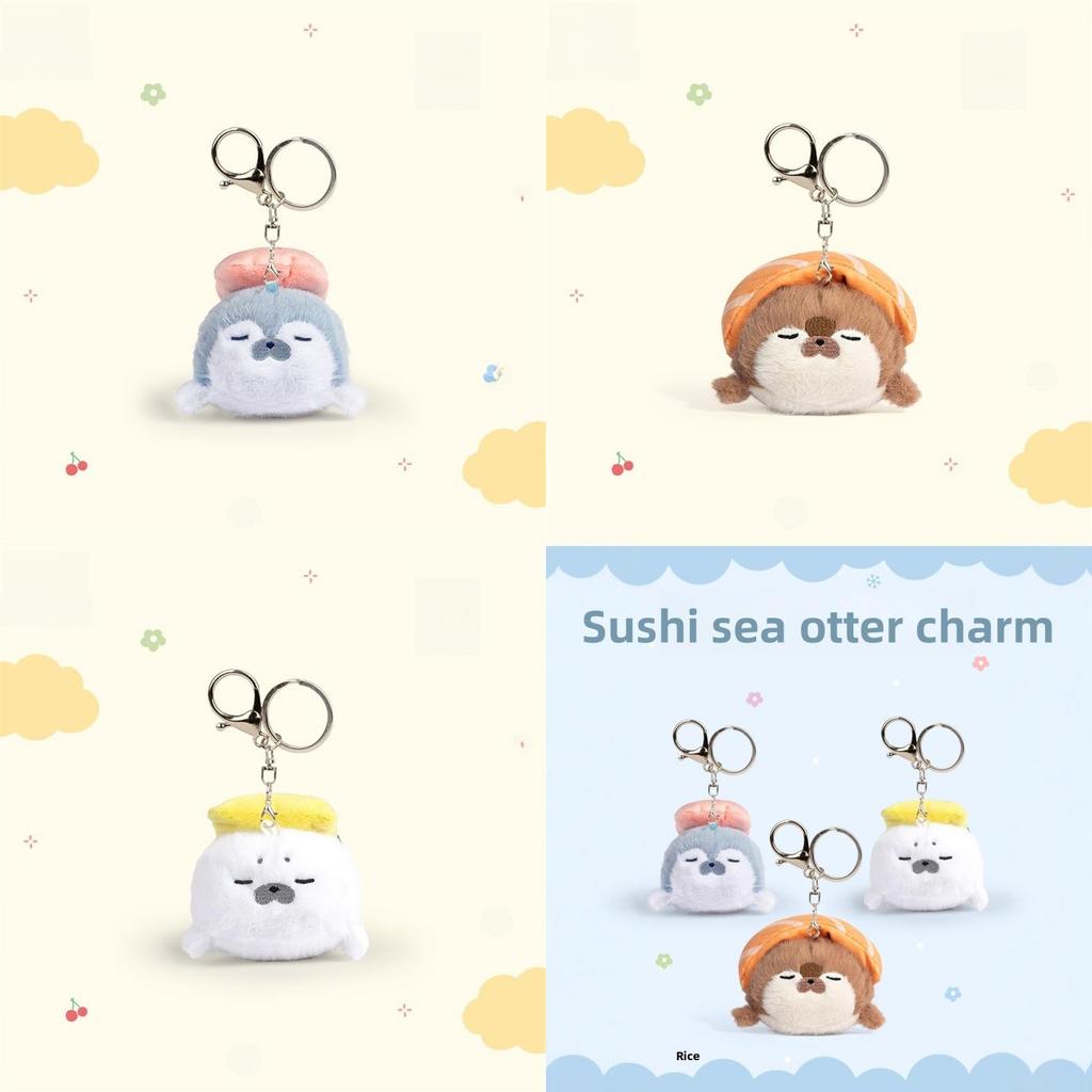 Portachiavi Lontra Marina Peluche Con Design Creativo Sushy Per Amanti dei Regali