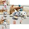 Adorable Plush Dog Keychain Accessory Cute Cartoon Puppy Toy For Gifts And Collectibles