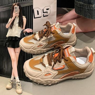 Retro Women's Spring Mesh Daddy Shoes Sports Casual