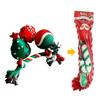 New Christmas Socks Pet Toy Set Decorative Gift Santa Claus Deer Cat Dog Fun Sound Toys Interactive Ball Stick Puppy Plaything