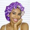 Mommy and Me Silk Hair Bonnet Reversible Soft Satin Sleeping Cap Sleeping Designer logo Custom Bonnets