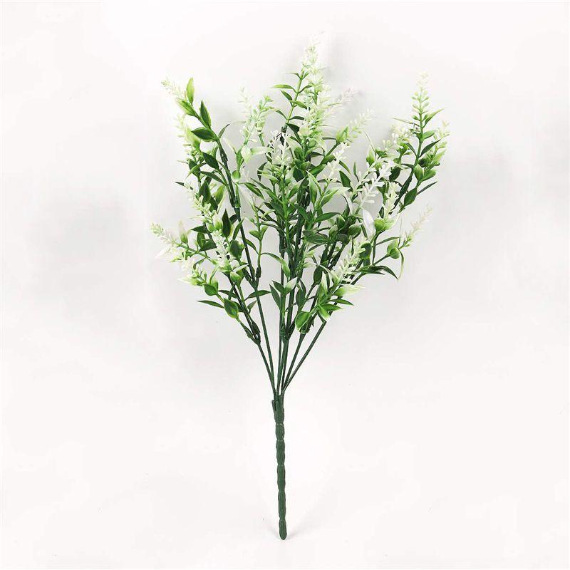 Artificial 1x Flowers Plastic Fake Outdoor Garden Plant Uv Resistant Home Decor