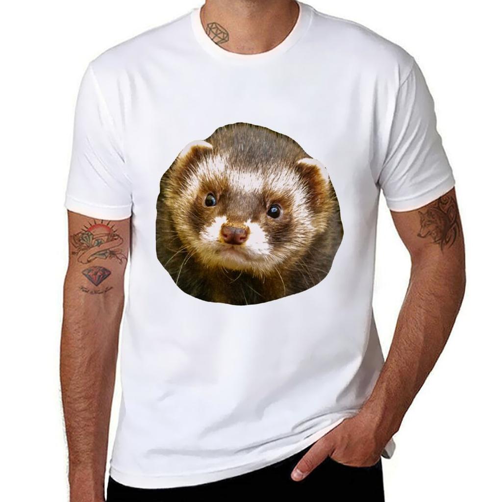 Polecat Face Tshirt Casual Streetwear Short Sleeve Tee Tshirt