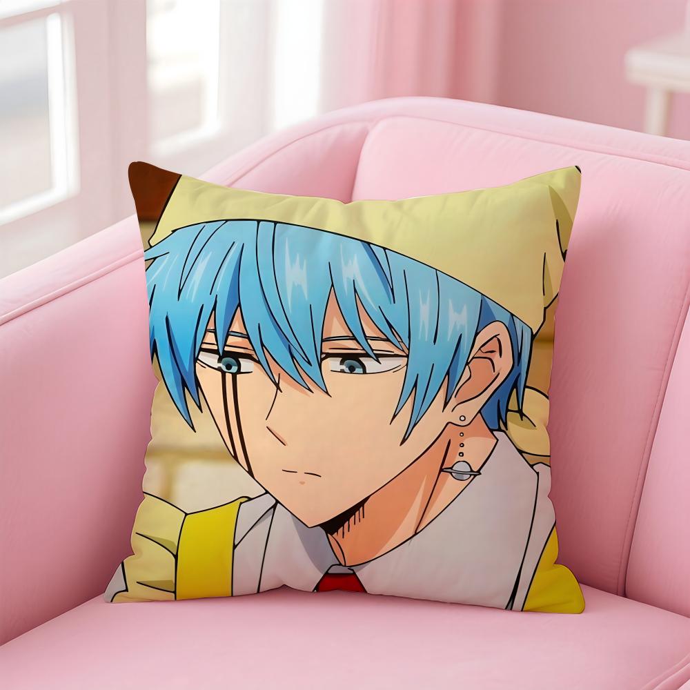 anime Mashle Magic and Muscles Cushion Cover Comfortable Reversible Pillow Cover Ideal for Car Sofa Bedroom & Beyond