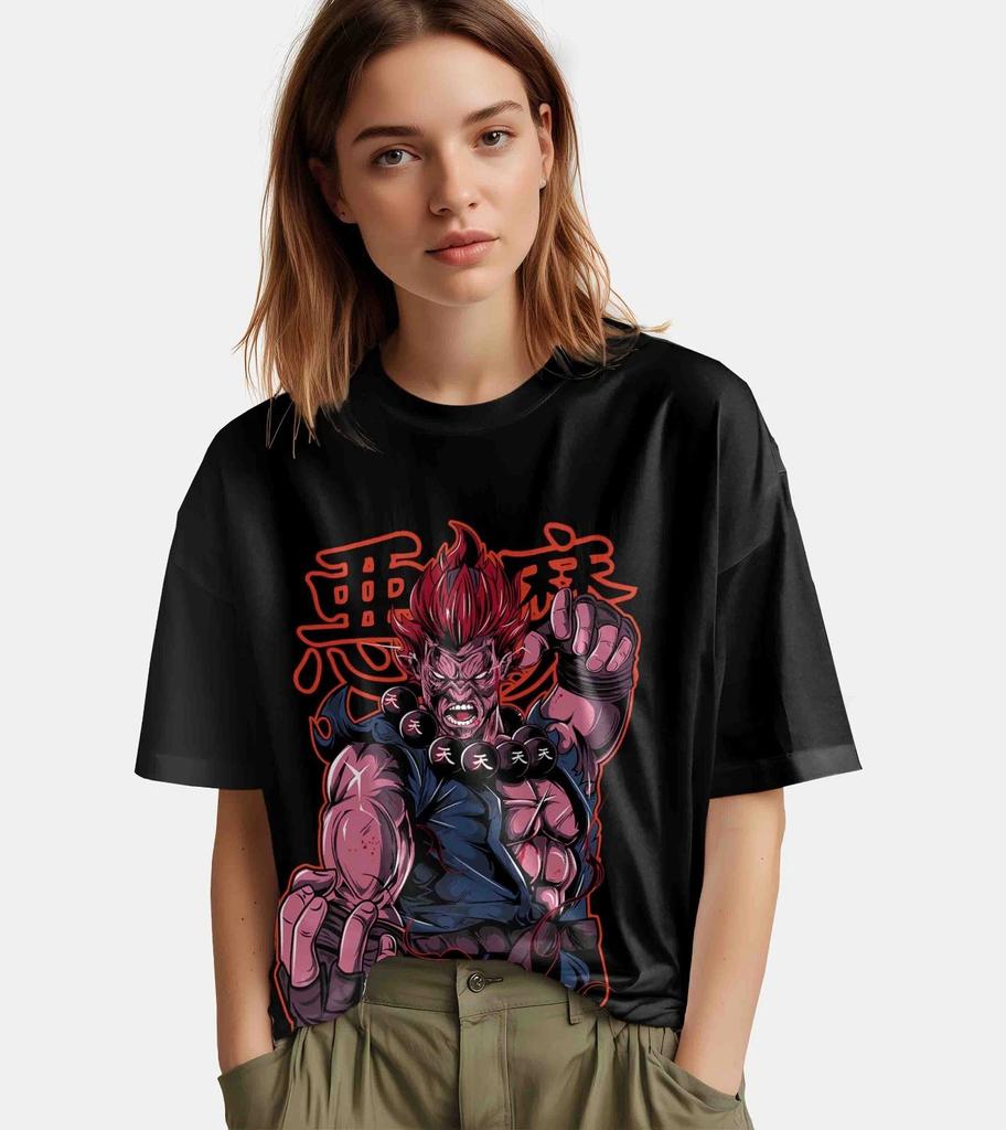 T-shirt Street Fighter T-shirt Anime de Combat Hommes et Femmes Été Coton Confortable Ample Mode Manches Courtes Haut