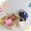 Adorable Mini Pu Leather Girls Handbag Stylish Vintage Crossbody Bag For Kids