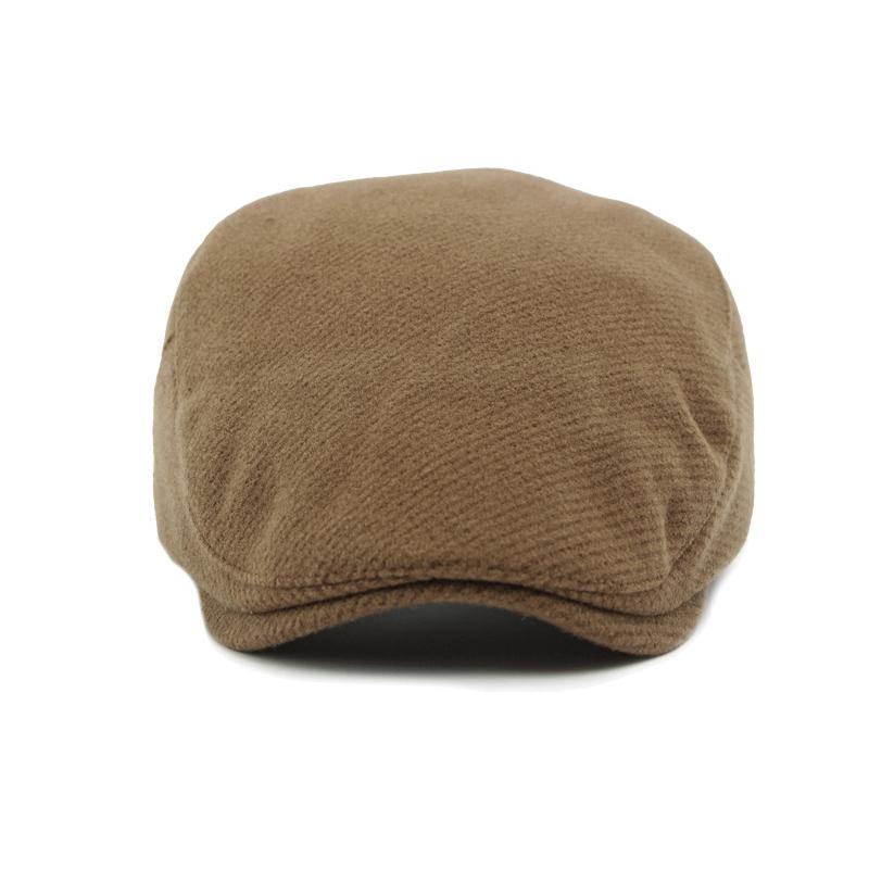 Woolen Hat Women's Autumn Winter Beret Peaked Cap Retro Paintsman's Hat Men's Solid Color Forward Hat