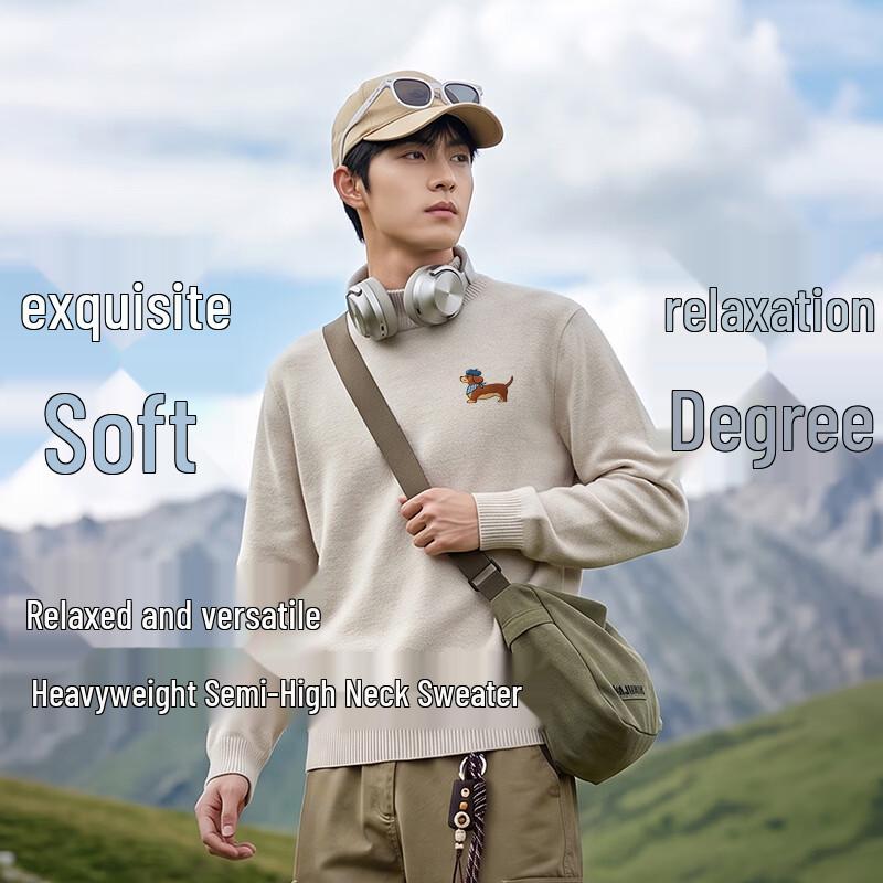 Baleno Men's Winter Mock Neck Pullover Sweater