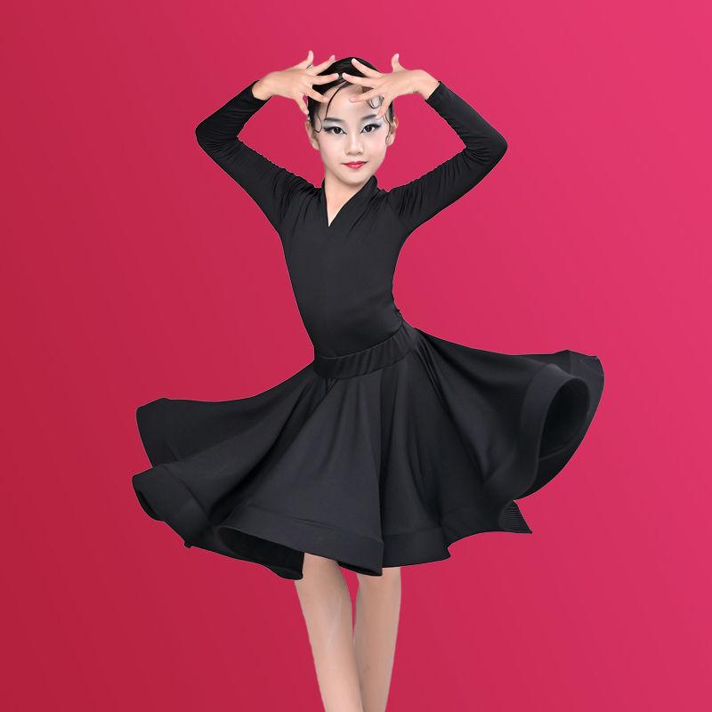 Girl Latin Dance Training Costume Children's Performance Costume Competition Regulations Latin Dance Dress