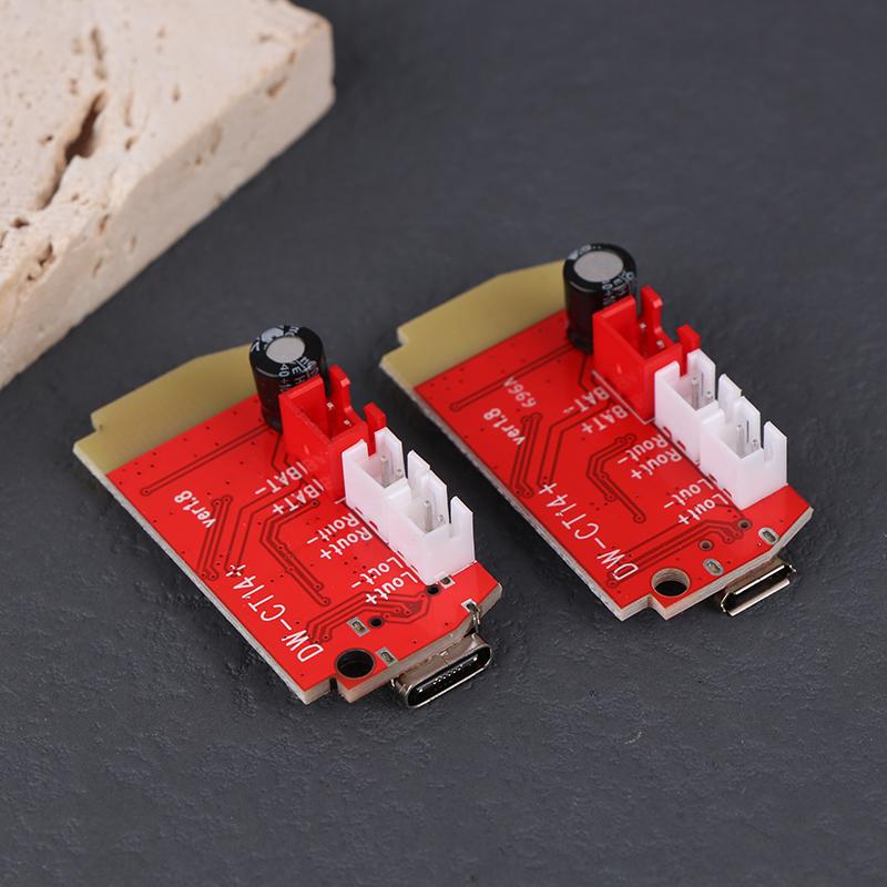 1Pc Ct14 Type-C Micro Stereo Bluetooth 4.2 Power Amplifier Board Module 3.7V 5V 5W+5W Mini With Charging Port Egbo